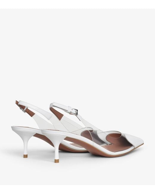 Alaïa White Couer Slingback Pumps 55