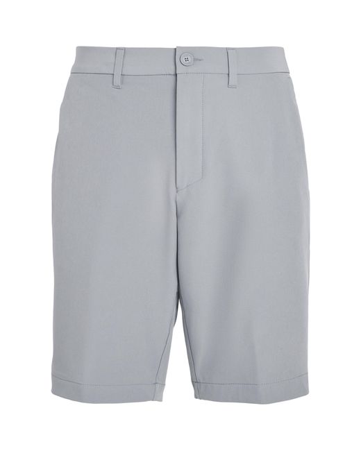 Boss Gray Commuter Slim Shorts for men