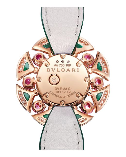 BVLGARI Green Rose, Diamond, Tourmaline And Malachite Divas' Dream Cocktail Watch