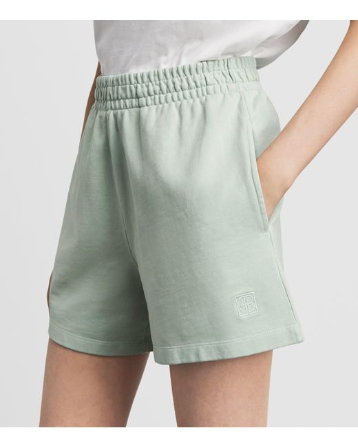 Anine Bing Green Cotton Kam Sweatshorts