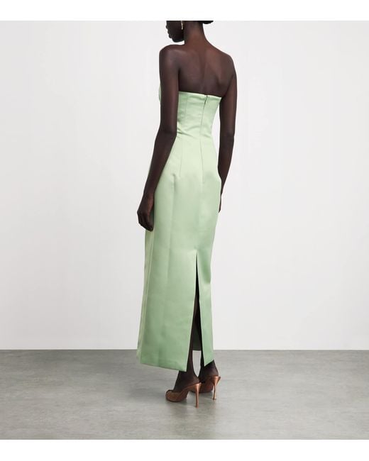 LEO LIN Green Floral Appliqué Marilyn Maxi Dress