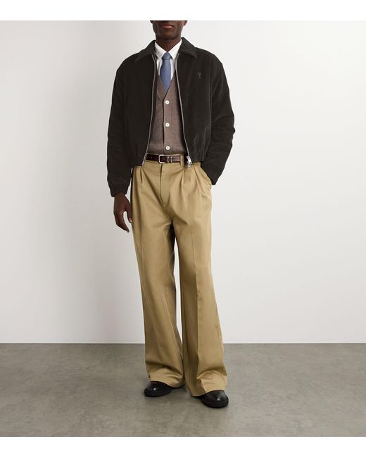 Black corduroy bomber jacket deals