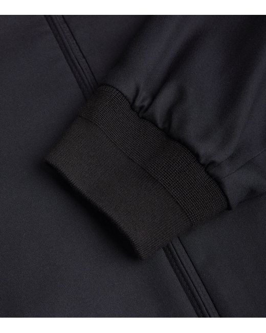 Giorgio Armani Blue Cashmere-silk Bomber Jacket for men