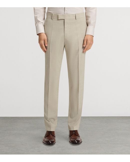 Boss White Virgin Wool Slim 2-Piece Suit for men