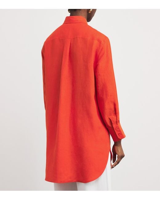 Eres Red Linen Mignonette Shirt