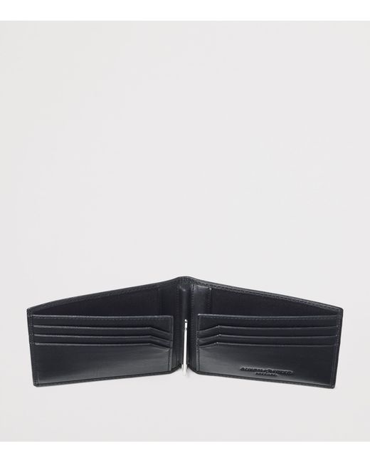 Aspinal Black Leather Bifold Wallet for men