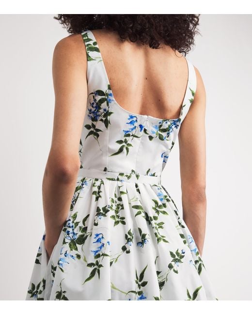 Emilia Wickstead White Organic Cotton Eglantine Mini Dress