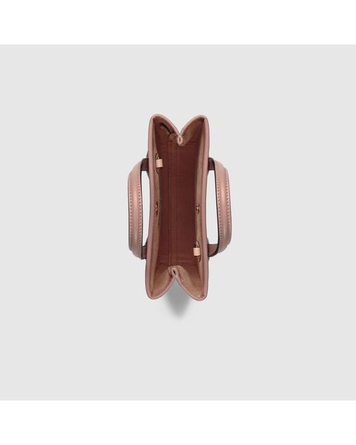Gucci Pink Mini Gg Super Top-handle Bag