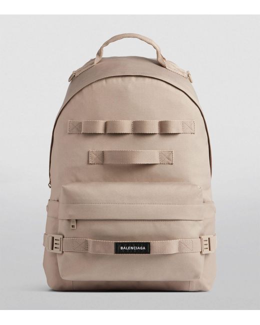 Balenciaga Natural Medium Army Backpack for men