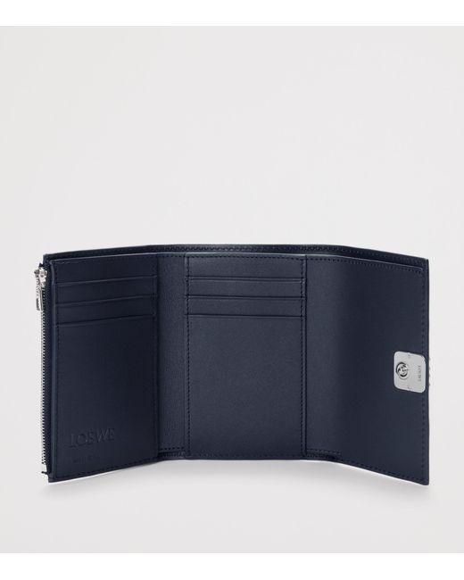 Loewe Blue Small Leather Anagram Wallet