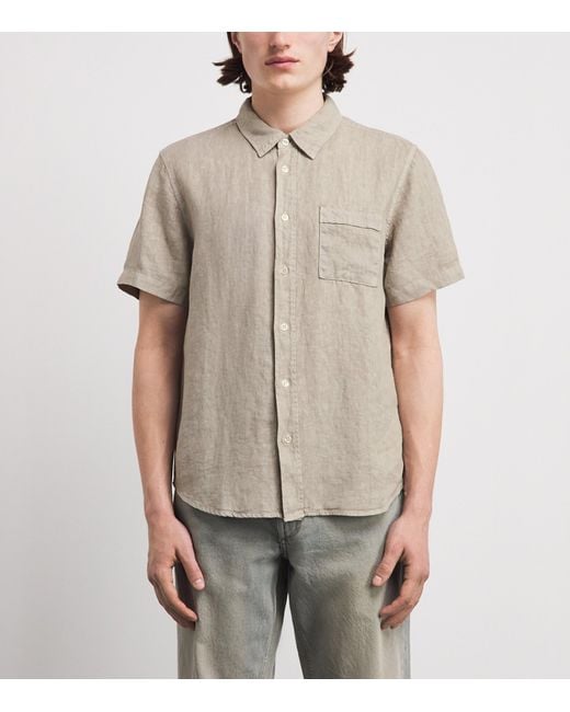 Citizens of Humanity Natural Linen Short-Sleeve Cairo Shirt for men