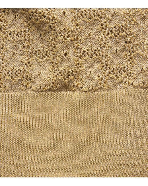 RETORI Natural Knitted Lurex Tank Top