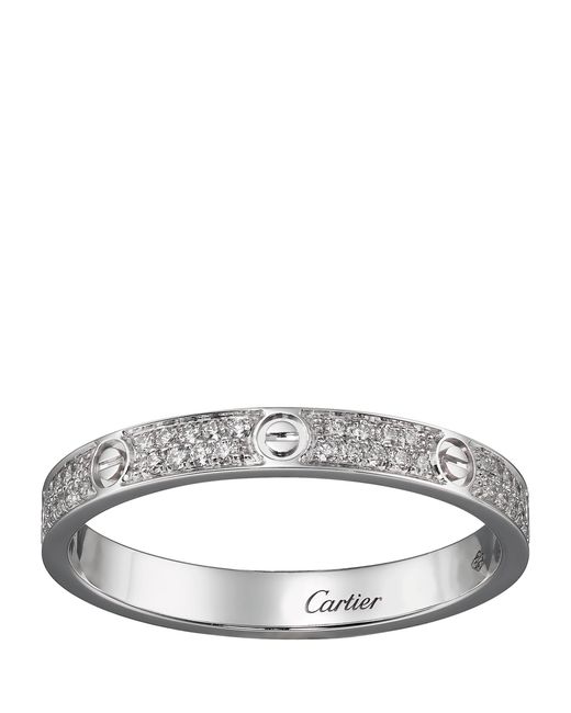 Cartier Metallic And Diamond Love Ring