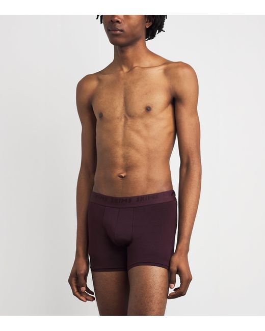 Skims Purple Stretch Boxer Briefs for men