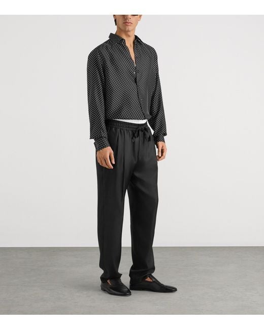 Dolce & Gabbana Black Silk Shirt for men