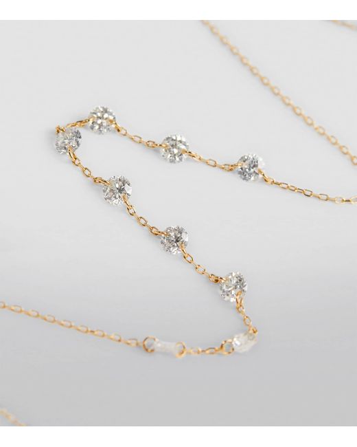 PERSÉE White And Diamond 9-Stone Danaé Necklace
