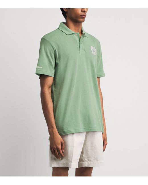 Polo Ralph Lauren Green X Wimbledon Cotton Mesh Polo Shirt for men