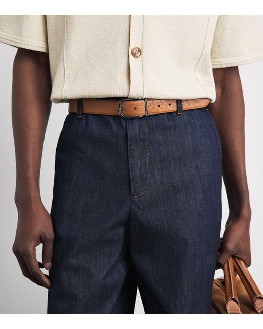 Paul Smith Brown Reversible Leather Belt for men