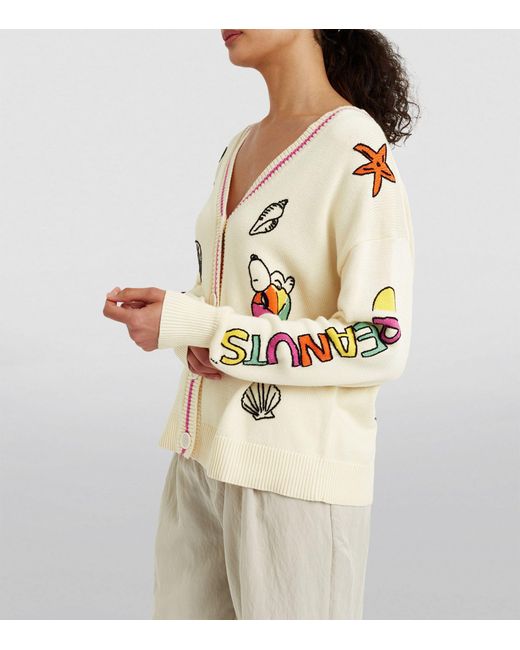 Chinti & Parker Natural Cotton Snoopy Summer Cardigan