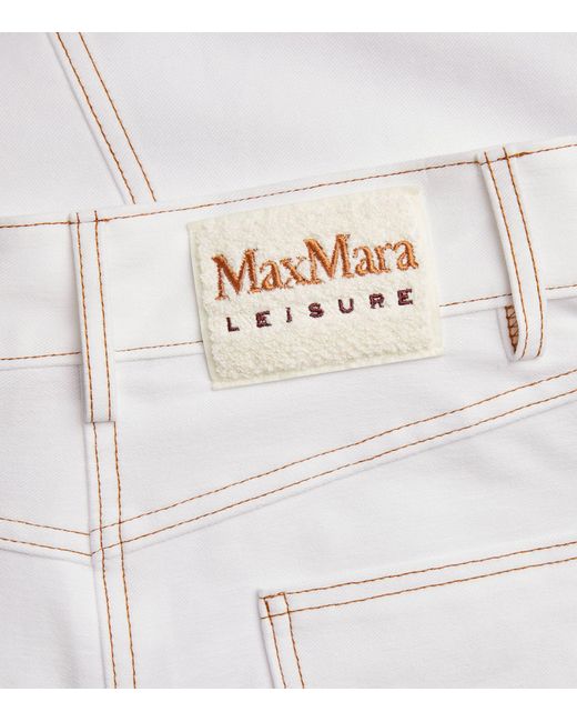 Max Mara White Foster Comfort Wide-leg Jeans