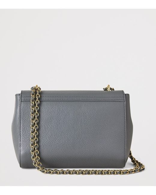 Mulberry Gray Leather Lily Shoulder Bag