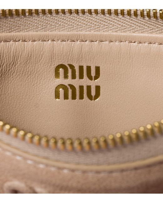 Miu Miu Natural Nappa Leather Envelope Card Holder