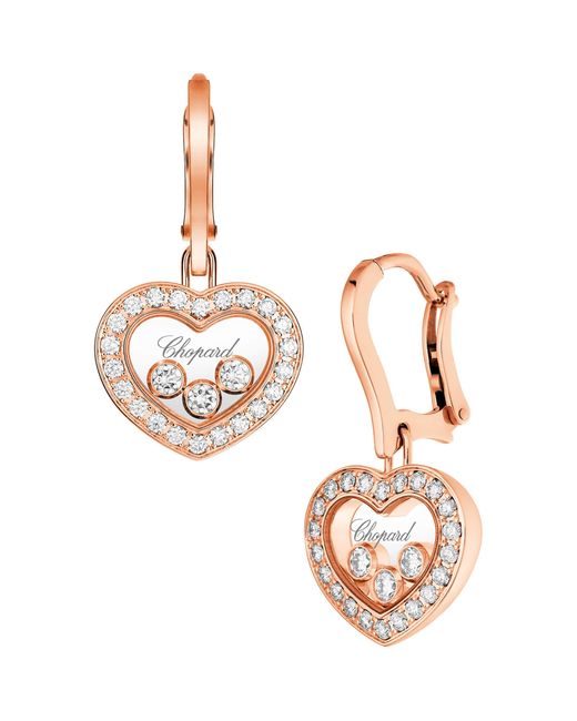 Chopard Multicolor And Diamond Happy Diamonds Earrings