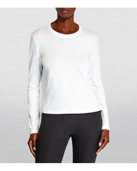 Leset White Long-Sleeved Maya T-Shirt