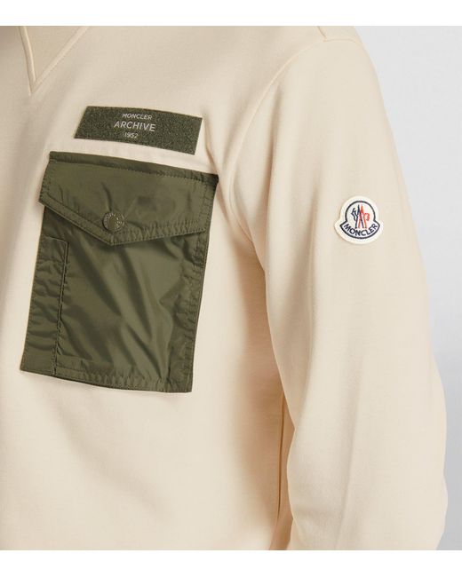 Moncler Natural Pocket-detail Sweatshirt for men