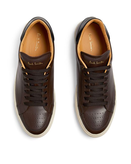Paul Smith Brown Leather Banff Low-top Sneakers for men