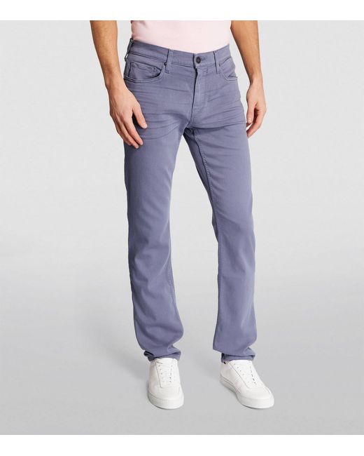 PAIGE Blue Coloured Tapered Jeans for men