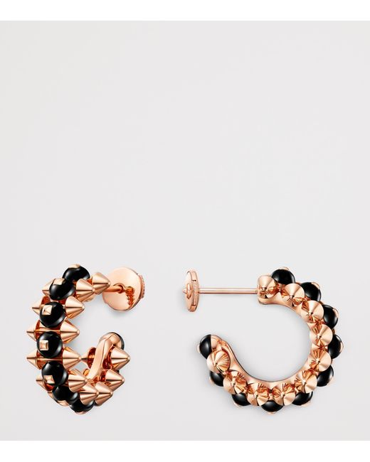 Cartier Metallic And Onyx Clash De Hoop Earrings