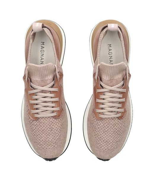 Magnanni Shoes Pink Stratus Lyteknit Sneakers for men