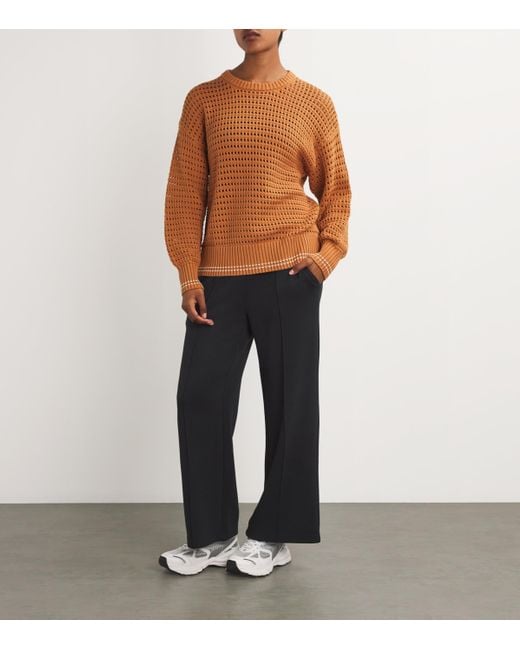 Varley Black Freesoft Wide-Leg Sweatpants
