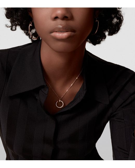 Cartier Metallic And Diamond Juste Un Clou Necklace