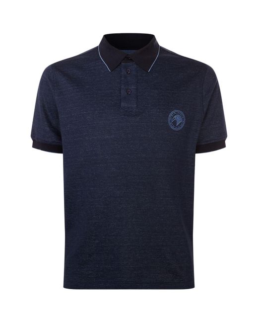 Stefano Ricci Eagle Logo Polo Shirt in Blue for Men | Lyst