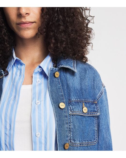 PAIGE Blue Denim Clarke Overshirt