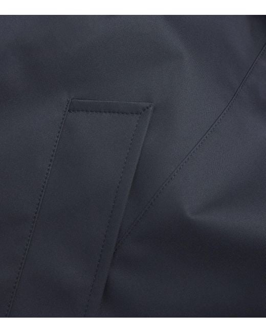 Canali Blue Two-Layer Overcoat for men