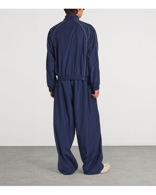 Balenciaga Blue Technical Zip-Up Jacket for men