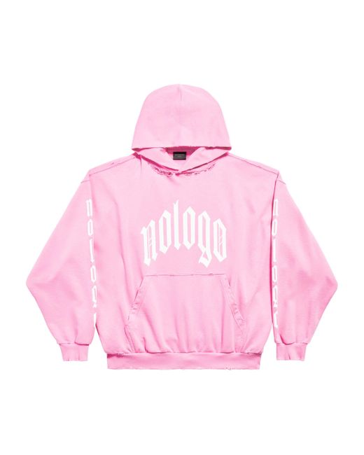 Balenciaga Pink Cotton-Jersey Hoodie