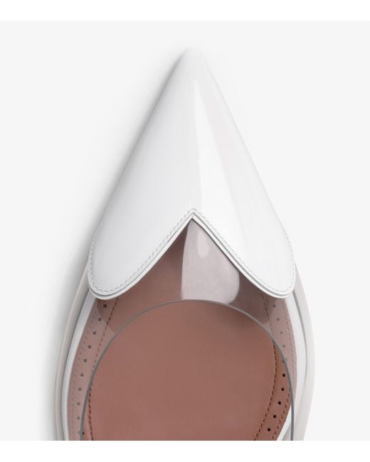 Alaïa White Coeur Slingback Pumps 55