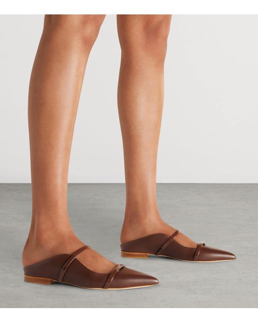 Malone Souliers Brown Leather Maureen Mules