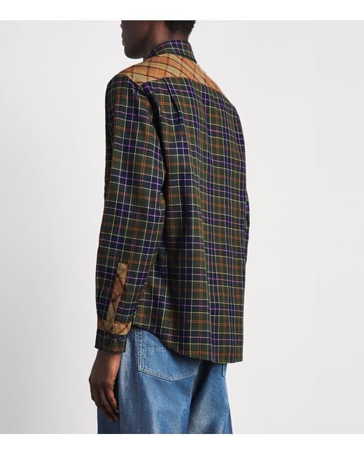 Barbour Gray X Paul Smith Cotton Tartan Shirt for men