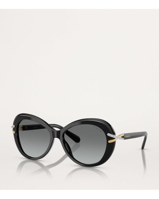 Swarovski Gray Acetate Sk6026 Sunglasses