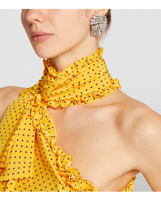 Alessandra Rich Metallic Crystal-embellished Clip-on Earrings