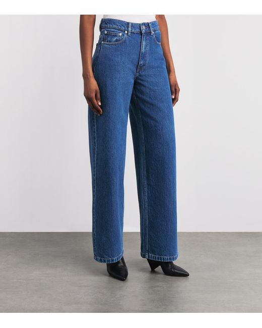 Joseph Blue Zamtam Wide-Leg Jeans