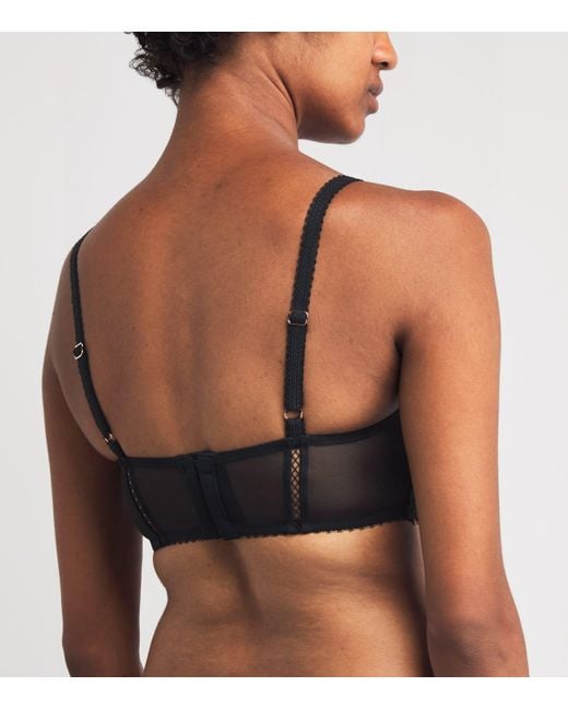 Simone Perele Black Lace Précieuse Half-Cup Bra