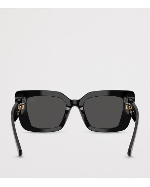 Burberry Black Acetate Be4476 Cat Eye Sunglasses