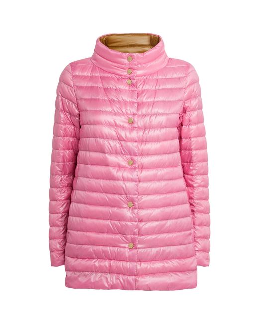 Herno Pink Reversible Puffer Coat