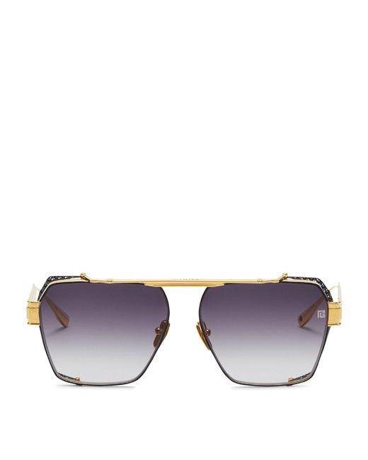 BALMAIN EYEWEAR Purple Premier Sunglasses